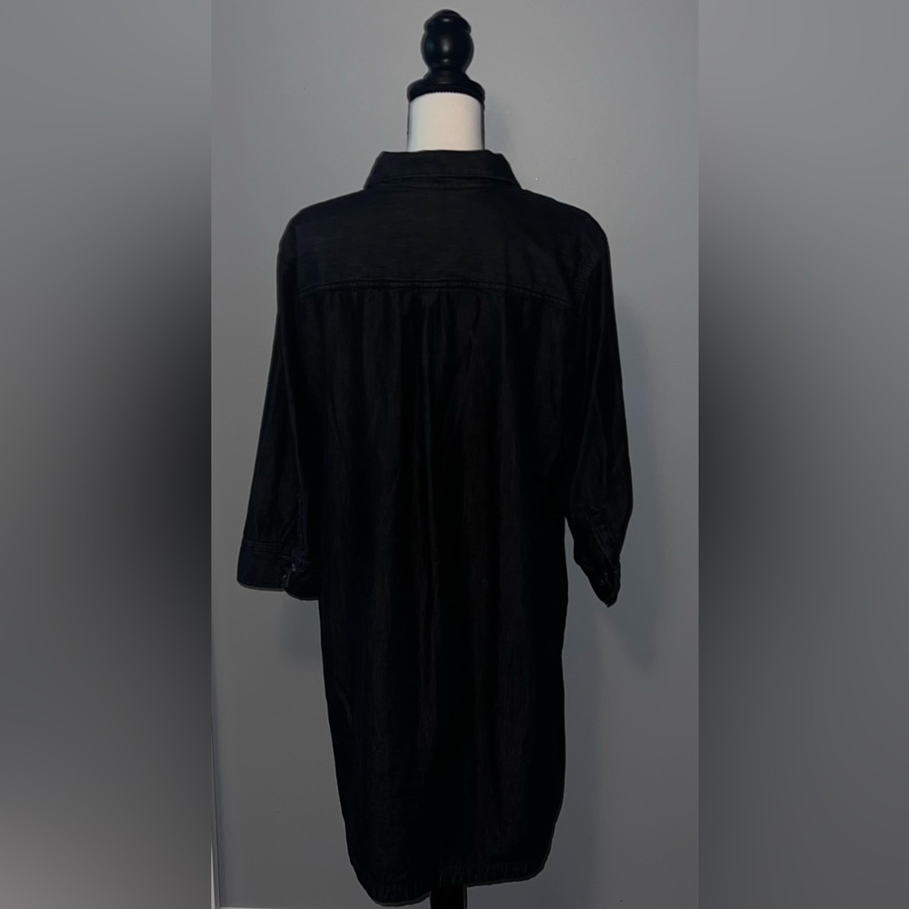 Karen scott- Black button up dress - Picture 3 of 6